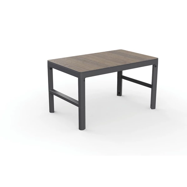 17214816_new_2026_DECO-LYON-TABLE_13399_RGB DECO LYON ÁLLÍTHATÓ MAGASSÁGÚ MŰANYAG KERTI ASZTAL - kőrisfa/cappucino - Image 1