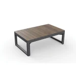 DECO LYON ÁLLÍTHATÓ MAGASSÁGÚ MŰANYAG KERTI ASZTAL  - dió/grafit - Image 3