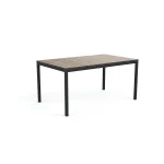 PORTO NOVA 160 MŰANYAG KERTI ASZTAL - dió/grafit - Image 2