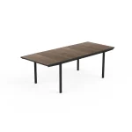 PORTO NOVE EXTENDABLE 200 MŰANYAG KERTI ASZTAL - dió/grafit