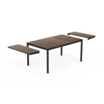 PORTO NOVE EXTENDABLE 200 MŰANYAG KERTI ASZTAL - kőrisfa/grafit - Image 2