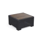 DECO CALIFORNIA MŰANYAG KIS ASZTAL - dió/grafit