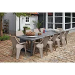 DANTE KARTÁMASZOS MAGAS TÁMLÁS MŰANYAG KERTI SZÉK - Image 4