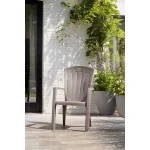 SANTORINI KARTÁMASZOS MŰANYAG KERTI SZÉK - Image 2