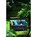 CORFU LOVE SEAT MŰRATTAN KERTI 2 ÜLÉSES KANAPÉ - Image 5