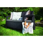 CORFU LOVE SEAT MŰRATTAN KERTI 2 ÜLÉSES KANAPÉ - Image 6