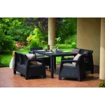 CORFU FIESTA MŰRATTAN KERTI BÚTOR SZETT ÉTKEZŐ ASZTALLAL - Image 4