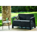 CORFU LOVE SEAT MŰRATTAN KERTI 2 ÜLÉSES KANAPÉ - Image 3