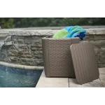 LUZON MŰRATTAN KERTI ASZTAL TÁROLÓ FUNKCIÓVAL - Image 3