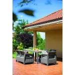 CORFU FIESTA MŰRATTAN KERTI BÚTOR SZETT ÉTKEZŐ ASZTALLAL - Image 4