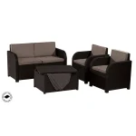 MODENA MŰRATTAN KERTI BÚTOR SZETT TÁROLÓS ASZTALLAL