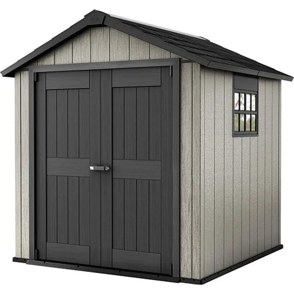 228701 OAKLAND 757 FESTHETŐ MŰANYAG KERTI HÁZ - Image 1