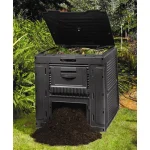 E-COMPOSTER MŰANYAG KOMPOSZTÁLÓ ALJZATTAL 470L - Image 3