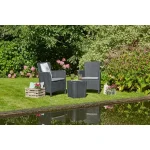 TRENTON BALCONY MŰRATTAN KERTI BÚTOR SZETT (FONOTT RATTAN MINTÁJÚ ASZTAL) - Image 3