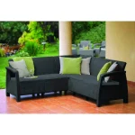 CORFU RELAX MŰRATTAN KERTI SAROKGARNITÚRA ASZTAL NÉLKÜL - Image 2