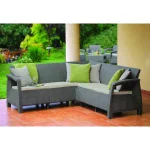 CORFU RELAX MŰRATTAN KERTI SAROKGARNITÚRA ASZTAL NÉLKÜL - Image 3