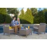 SALEMO 3 ÜLÉSES MŰRATTAN KERTI KANAPÉ - Image 3