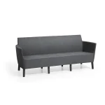 SALEMO 3 ÜLÉSES MŰRATTAN KERTI KANAPÉ - Image 2