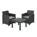 ELODIE BALCONY MŰRATTAN KERTI BÚTOR SZETT CHICAGO ASZTALLAL