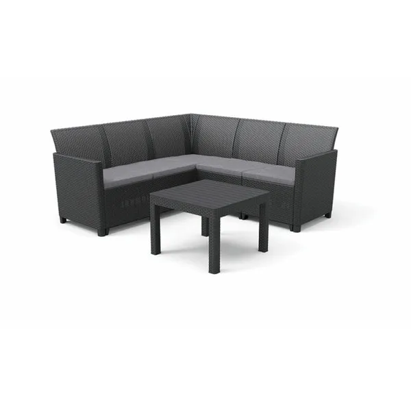 252711 CLAIRE MŰRATTAN 5 SZEMÉLYES KERTI SAROKGARNITÚRA ORLANDO ASZTALLAL - Image 1