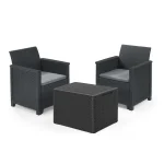 ELODIE BALCONY MŰRATTAN KERTI BÚTOR SZETT PÁRNATARTÓS ASZTALLAL - Image 2