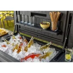 PATIO COOLER & BEVERAGE CART SZÜRKE - Image 4