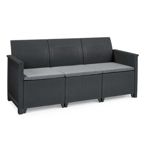 255771_1 ELODIE 3 SZEMÉLYES MŰRATTAN KERTI KANAPÉ - Image 1