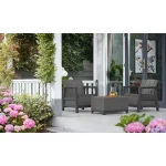 SCANDI LINEA BALKON SZETT JUTE TÁROLÓS ASZTALLAL - Image 2