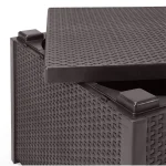 MONACO MŰRATTAN KERTI BÚTOR SZETT TÁROLÓ ASZTALLAL - Image 5