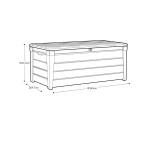 BRIGHTWOOD MŰANYAG KERTI LÁDA 455L - Image 5