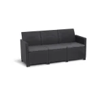 CLAIRE 5 SZEMÉLYES MŰRATTAN KERTI BÚTOR SZETT PÁRNATARTÓS ASZTALLAL - Image 2