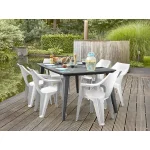 DANTE KARTÁMASZOS ALACSONY TÁMLÁS MŰANYAG KERTI SZÉK - Image 4