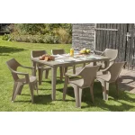 DANTE KARTÁMASZOS ALACSONY TÁMLÁS MŰANYAG KERTI SZÉK - Image 4