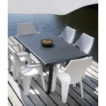 DANTE KARTÁMASZOS ALACSONY TÁMLÁS MŰANYAG KERTI SZÉK - Image 5