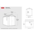 DARWIN 6x8 MŰANYAG KERTI HÁZ - Image 6