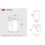 DARWIN 4X6 MŰANYAG KERTI HÁZ - Image 6