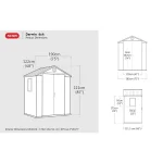 DARWIN 6x4 MŰANYAG KERTI HÁZ - Image 6