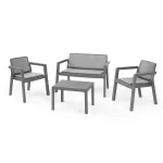 EMILY PATIO MŰRATTAN KERTI BÚTOR SZETT PÁRNÁVAL - Image 2