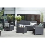 ELODIE 3 SZEMÉLYES MŰRATTAN KERTI KANAPÉ - Image 4