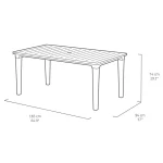 FUTURA MŰANYAG KERTI ASZTAL - Image 5