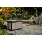 DECOCOAT KENTWOOD MŰANYAG KERTI TÁROLÓ 190L - kőrisfa - Image 3