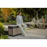 DECOCOAT KENTWOOD MŰANYAG KERTI TÁROLÓ 190L - kőrisfa - Image 5