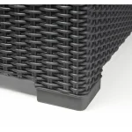 CALIFORNIA 3 SZEMÉLYES MŰRATTAN KERTI KANAPÉ FÉM LÁBAKKAL - Image 6