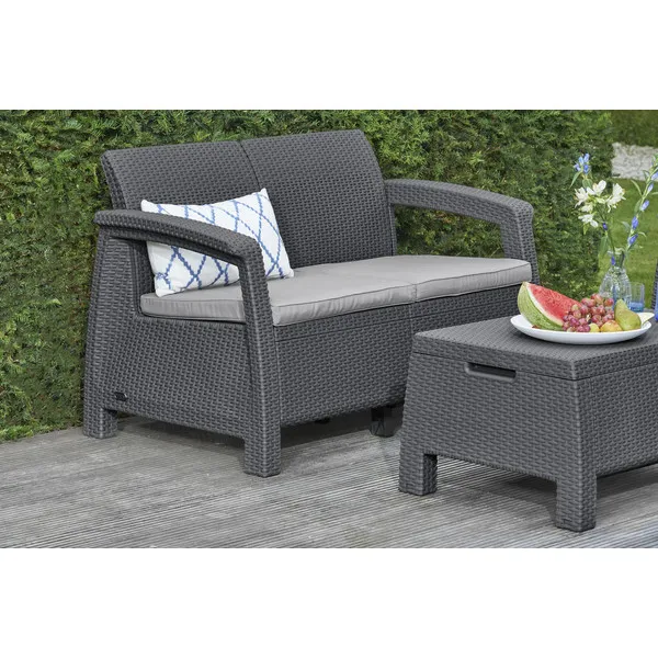 HR_Corfu_Sofa_Storage_Graphite-CoolGrey_24 CORFU LOVE SEAT MŰRATTAN KERTI 2 ÜLÉSES KANAPÉ - Image 1