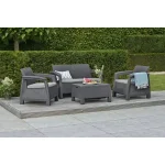 CORFU LOVE SEAT MŰRATTAN KERTI 2 ÜLÉSES KANAPÉ - Image 3