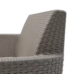 SALEMO 5 SZEMÉLYES MŰRATTAN KERTI BÚTOR SZETT - Image 6