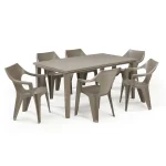 DANTE KARTÁMASZOS ALACSONY TÁMLÁS MŰANYAG KERTI SZÉK - Image 3