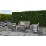 SALEMO 2 ÜLÉSES MŰRATTAN KERTI KANAPÉ - Image 5