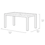 JULIE MŰANYAG KERTI ASZTAL (ZSÚGORFÓLIÁS) - Image 5