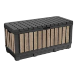 DECOCOAT KENTWOOD MŰANYAG KERTI TÁROLÓ 350L - kőrisfa - Image 5